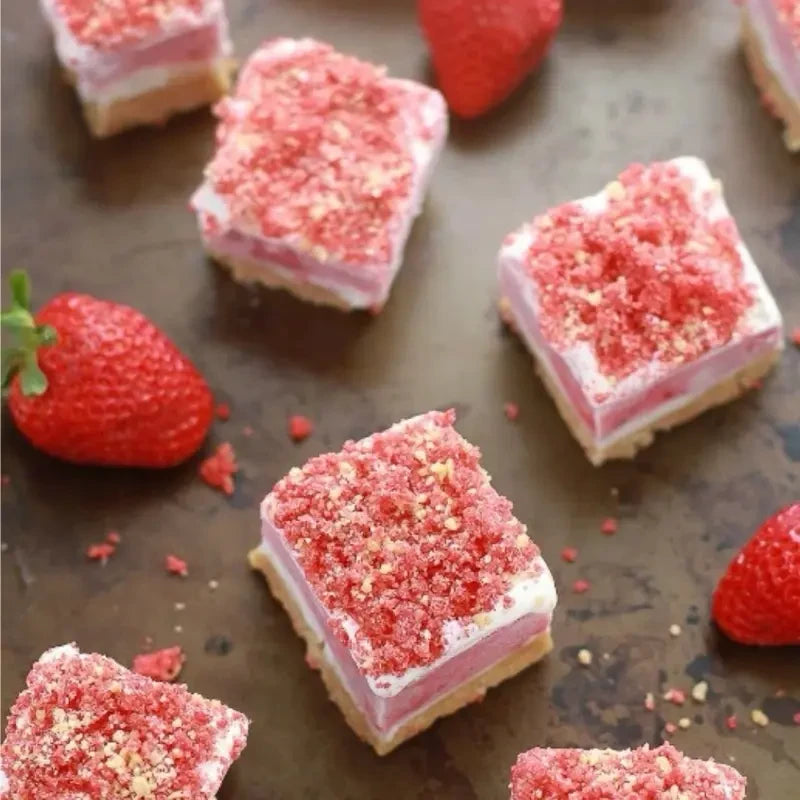 Freeze Dried Strawberry Shortcake Ice Cream Bites